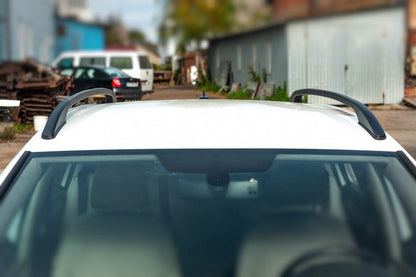 Roof rails OmsaLine Solid (2 pieces, black) for Volkswagen Golf 7/E-Golf - Reelken Auto