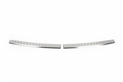 OmsaLine rear bumper pads 2014-2018 (2 parts, stainless steel) for Hyundai I-20 2014-2020 - Reelken Auto