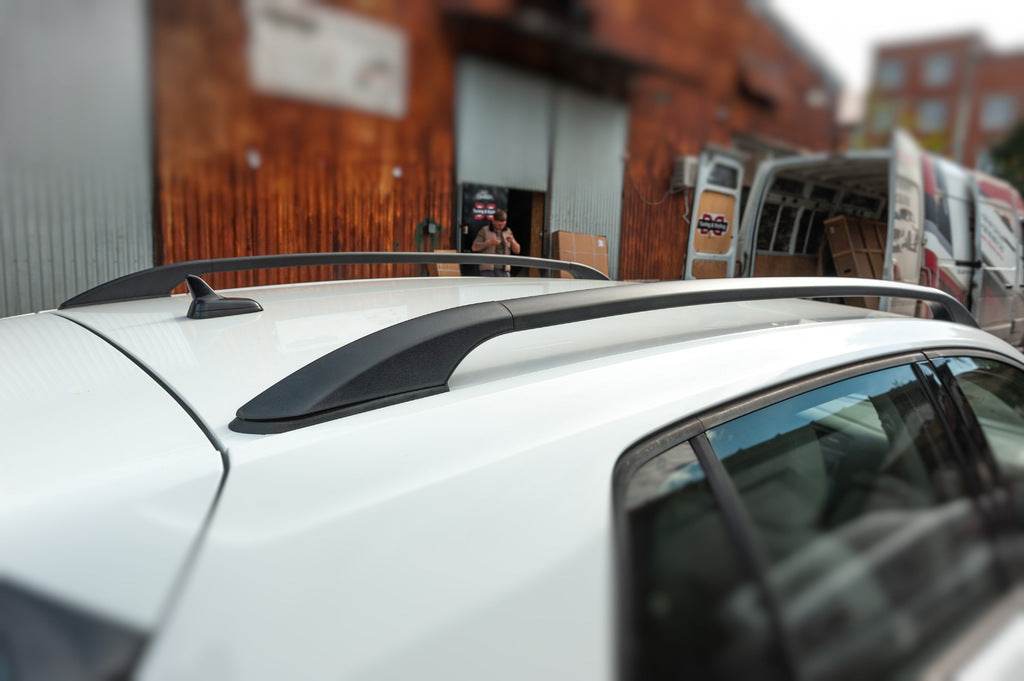Roof rails OmsaLine Solid (2 pieces, black) for Volkswagen Golf 7/E-Golf - Reelken Auto