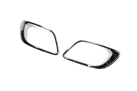 Edging tumanok (2013↗, 2 pcs, stainless steel) for Renault Fluence 2009-2016 - Reelken Auto
