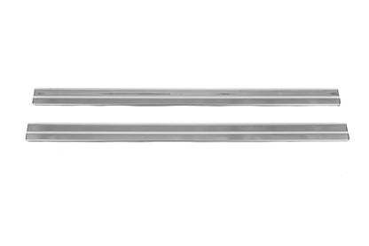 Door Sill Covers OmsaLine (2 pcs, Stainless Steel) for Nissan Juke 2010-2019 - image 1