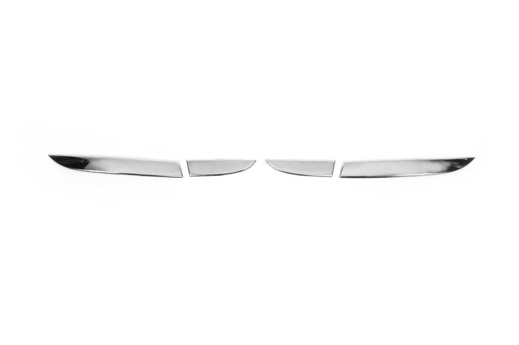Strap on the tail lights (2 pcs, stainless steel.) for Renault Clio IV 2012-2019 - Reelken Auto