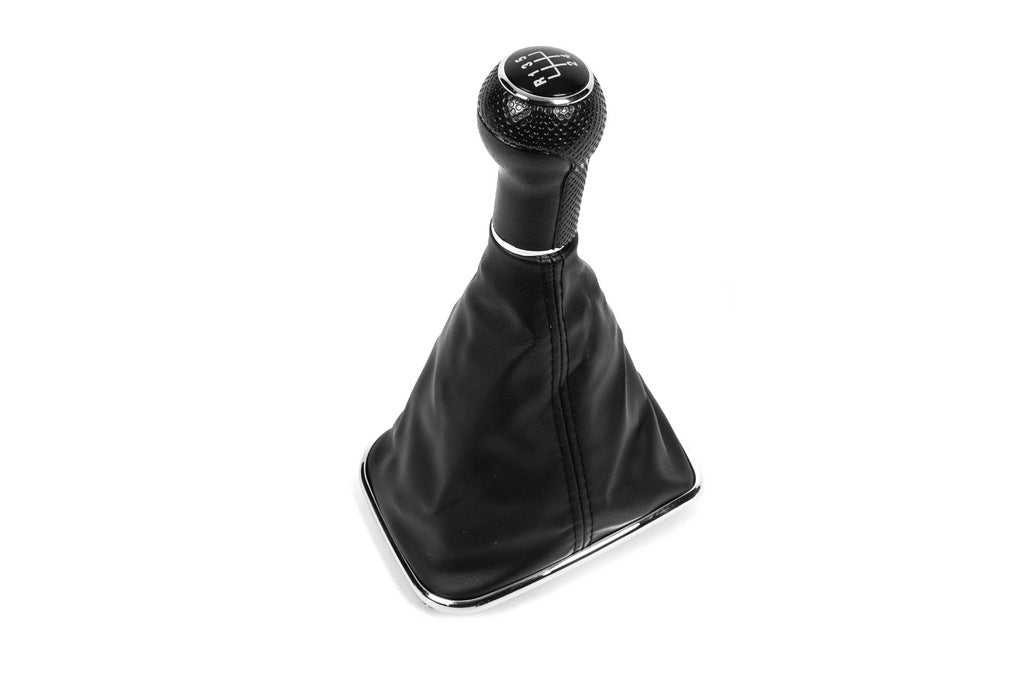 Gear shift knob with boot (5-speed, chrome frame) for Volkswagen Golf 4 1997-2006 - image 1
