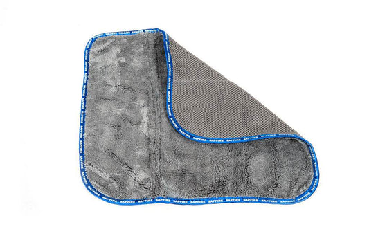 Double-sided napkin from microfiber and textile mesh 35x40 cm SA-225 SAPFIRE - Reelken Auto