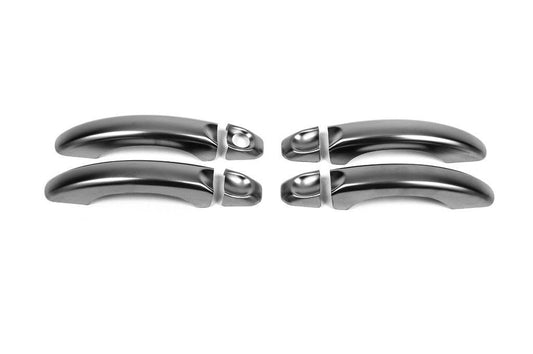 Pads on the handle Black Chrome (4 pieces, stainless steel) for Volkswagen Amarok 2010-2022 - Reelken Auto