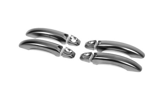 Door Handle Covers Black Chrome (4 pcs, Stainless Steel) for Volkswagen Amarok 2010-2022 - image 2