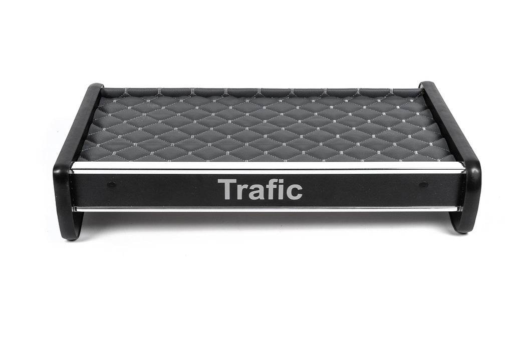 Shelf on the panel (2001-2010, Gray with gray thread) for Renault Trafic 2001-2015 - Reelken Auto