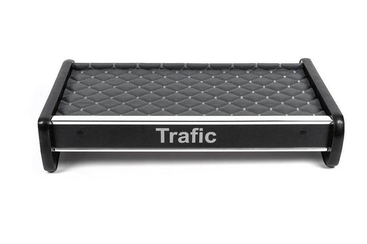 Shelf on the panel (2001-2010, Gray with gray thread) for Renault Trafic 2001-2015 - Reelken Auto
