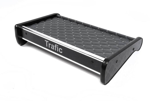 Shelf on the panel (2001-2010, Gray with gray thread) for Renault Trafic 2001-2015 - Reelken Auto