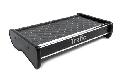 Shelf on the panel (2001-2010, Gray with gray thread) for Renault Trafic 2001-2015 - Reelken Auto