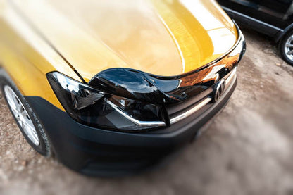 The hood deflector (EuroCap) for Volkswagen Caddy 2015-2020 - Reelken Auto