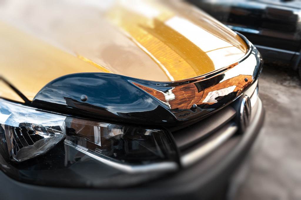 The hood deflector (EuroCap) for Volkswagen Caddy 2015-2020 - Reelken Auto