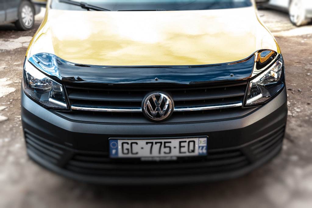 The hood deflector (EuroCap) for Volkswagen Caddy 2015-2020 - Reelken Auto
