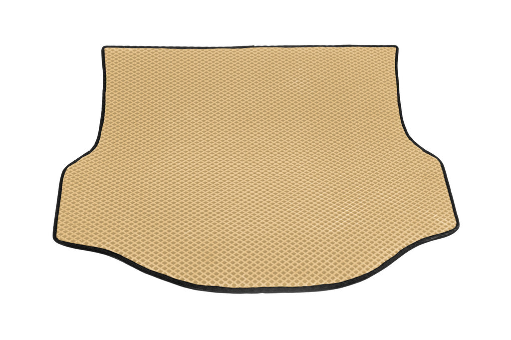 Trunk Mat with Spare Wheel Well (EVA, Beige) for Toyota Rav 4 2013-2018 - image 1