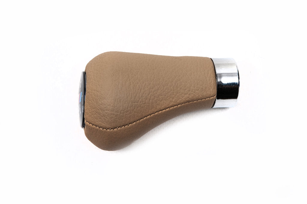 Gear Shift Knob OEM (leatherette, beige smooth) for BMW 5 Series E-34 1988-1995 - image 3