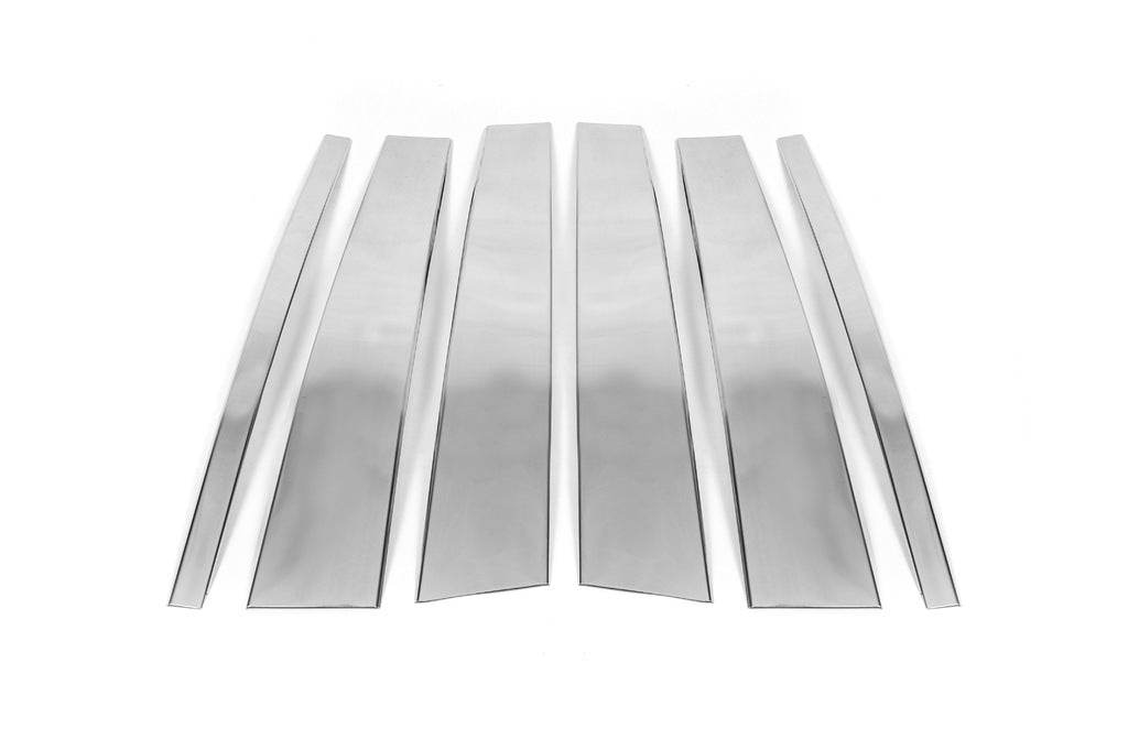 Moulding door pillars (4 pieces, stainless steel.) for Land Rover Freelander II - Reelken Auto