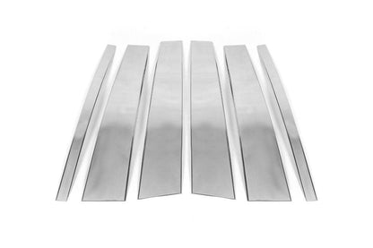 Moulding door pillars (4 pieces, stainless steel.) for Land Rover Freelander II - Reelken Auto