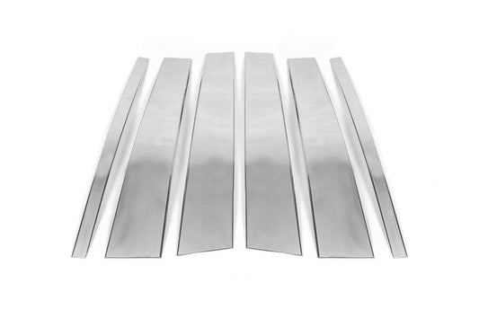 Moulding door pillars (4 pieces, stainless steel.) for Land Rover Freelander II - Reelken Auto