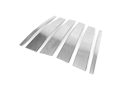 Moulding door pillars (4 pieces, stainless steel.) for Land Rover Freelander II - Reelken Auto