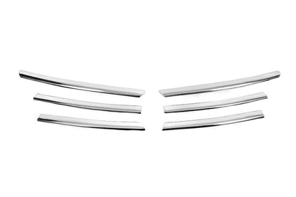 Lining on the grille 2014↗ (stainless) for Volkswagen Jetta 2011-2018 - Reelken Auto