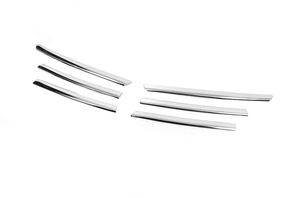 Lining on the grille 2014↗ (stainless) for Volkswagen Jetta 2011-2018 - Reelken Auto