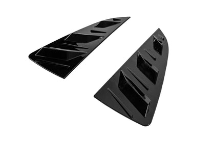 Rear Window Covers DPT (Gloss Black, 2pcs) for Volkswagen Polo 2010-2017 - image 3