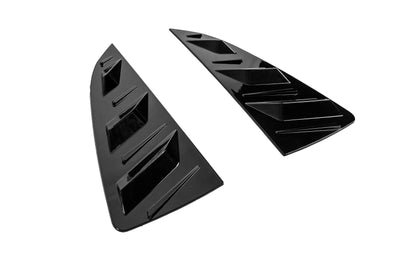 Rear Window Covers DPT (Gloss Black, 2pcs) for Volkswagen Polo 2010-2017 - image 4