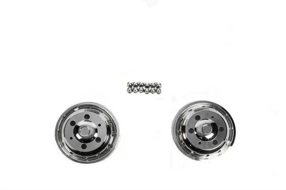 Front Stainless Steel Hubcaps OEM (2 pcs) for Iveco Daily 2014- - image 1