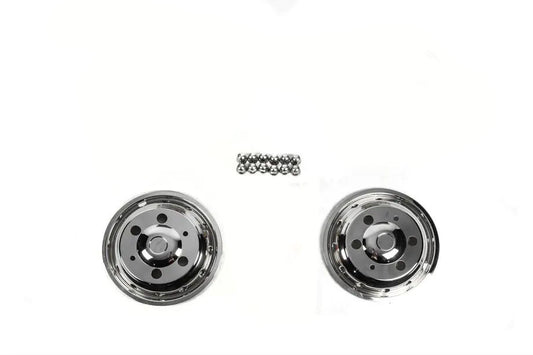 Front Stainless Steel Hubcaps OEM (2 pcs) for Iveco Daily 2014- - image 1