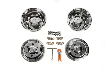 Stainless Steel Wheel Covers OEM (2-ring, 4 pcs) for Iveco Daily 2014- - image 1