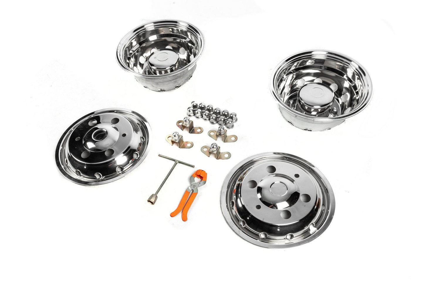 OEM stainless steel caps (2-roller, 4 pcs.) for Iveco Daily 2014↗ - Reelken Auto
