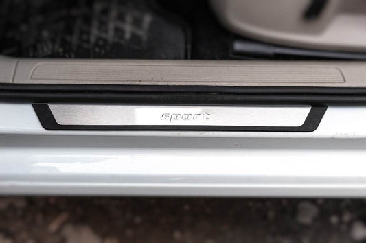 Door sills Flexill Sport (4 pcs, stainless steel) for Volkswagen Golf 7/E-Golf - Reelken Auto