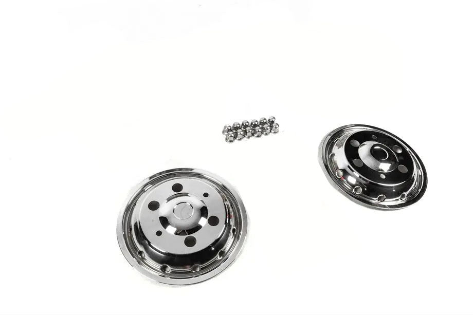 Front Stainless Steel Hubcaps OEM (2 pcs) for Iveco Daily 2014- - image 3