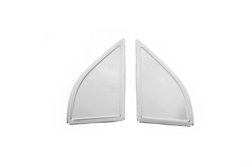 Overlay vetrovichki (2 pcs, stainless steel.) for Nissan Navara 2006-2015 - Reelken Auto