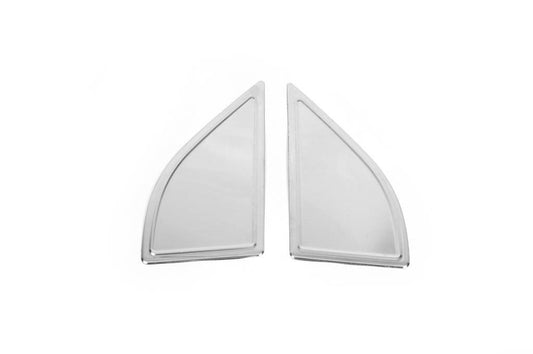 Overlay vetrovichki (2 pcs, stainless steel.) for Nissan Pathfinder R51 2005-2014 - Reelken Auto