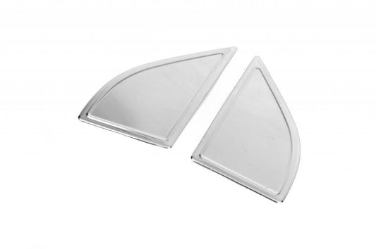 Overlay vetrovichki (2 pcs, stainless steel.) for Suzuki Equator 2009↗ - Reelken Auto