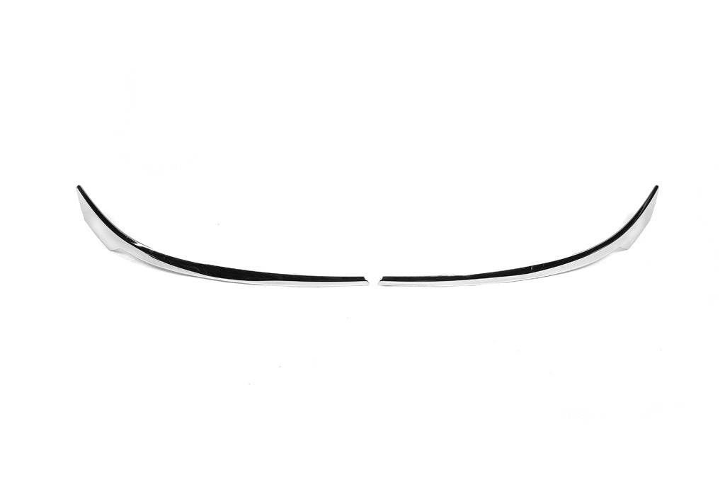 Cilia on the headlights (2 pcs, stainless steel) for Volkswagen T6 - Reelken Auto