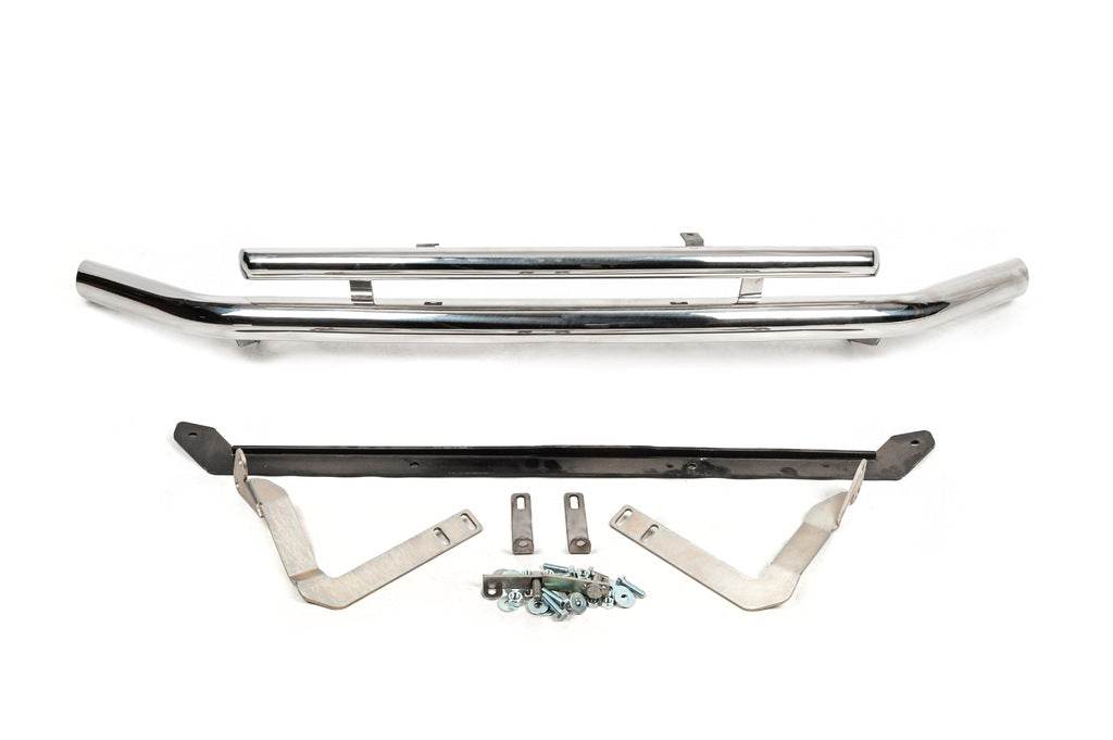 Front double mustache 60 / 48mm (stainless steel) for Volkswagen Caddy 2010-2015 - Reelken Auto