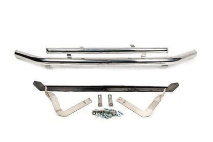Front double mustache 60 / 48mm (stainless steel) for Volkswagen Caddy 2010-2015 - Reelken Auto