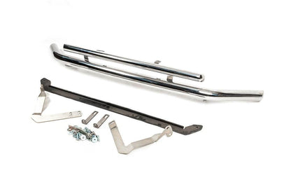 Front double mustache 60 / 48mm (stainless steel) for Volkswagen Caddy 2010-2015 - Reelken Auto