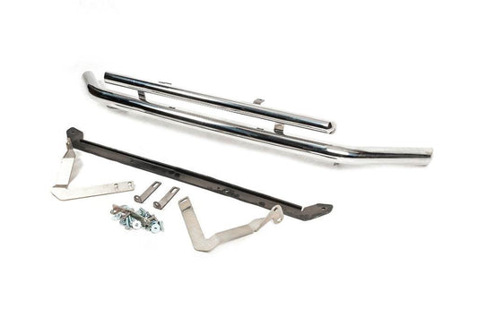Front double mustache 60 / 48mm (stainless steel) for Volkswagen Caddy 2010-2015 - Reelken Auto