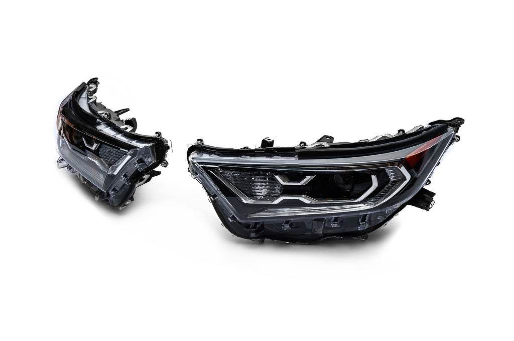 Front LED headlights (Restyling, 2 pcs) for Toyota Rav 4 2019- - Reelken Auto