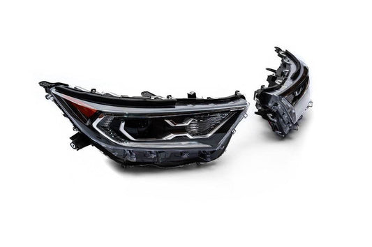 Front LED headlights (Restyling, 2 pcs) for Toyota Rav 4 2019- - Reelken Auto