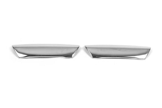Pads for armrests (2 pcs, stainless steel) for Volkswagen T5 Transporter 2003-2010 - Reelken Auto