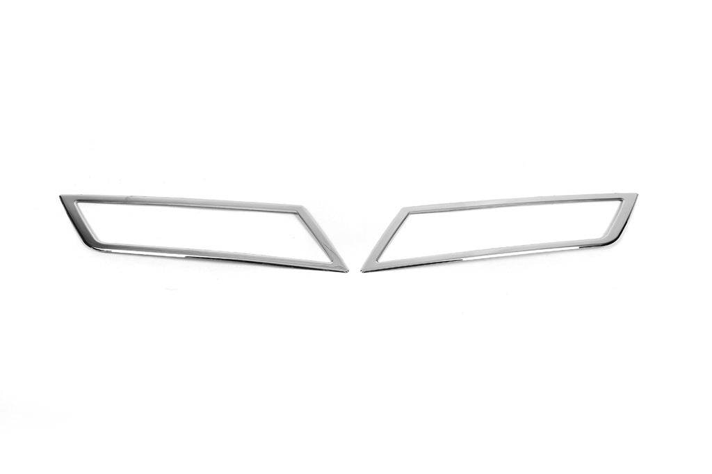Bezel fog lamps OmsaLine (2 pieces, stainless.) for Skoda Superb 2015-2024 - Reelken Auto
