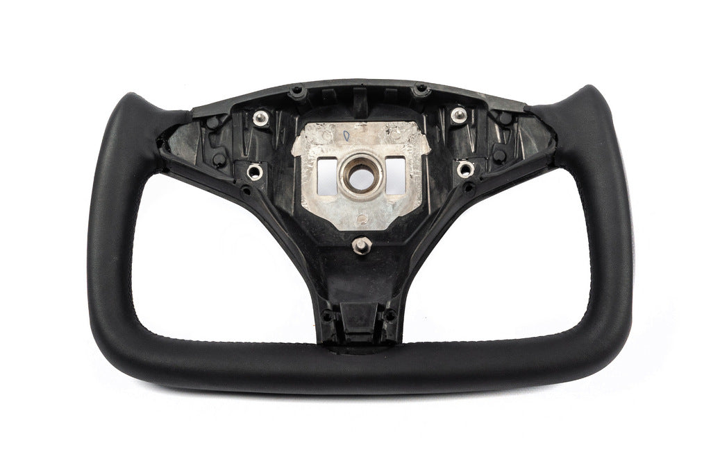 Steering wheel ship style (Leatherette and carbon inserts) for Tesla Model X 2015- - image 2