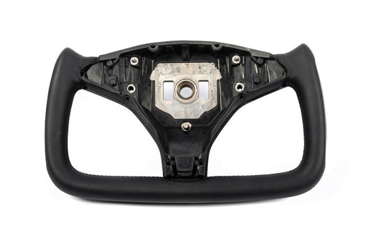 Steering wheel ship style (Leatherette and carbon inserts) for Tesla Model X 2015- - image 2