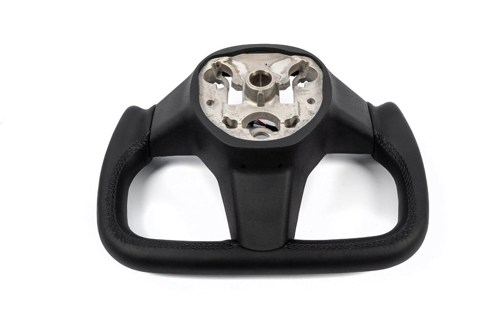 Steering Wheel Pilot Style (Leatherette, Carbon, with Heating) for Tesla Model Y 2020- - image 4