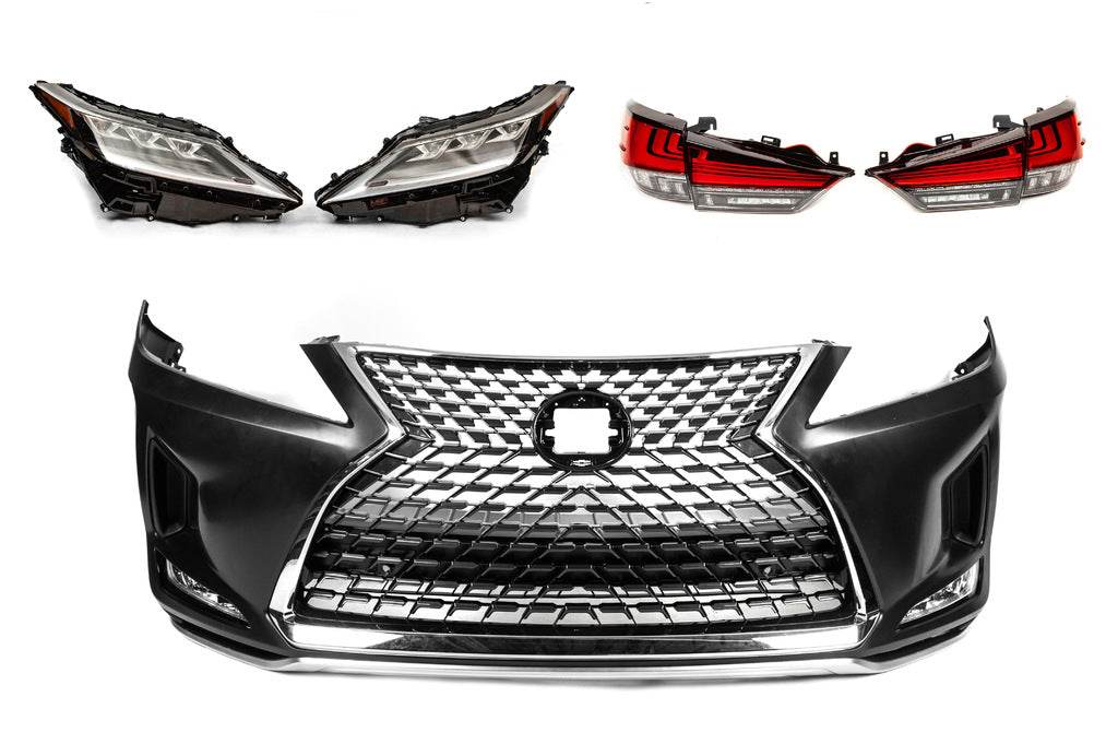 Restyling kit in 2021 (bumper, headlights, feet) for Lexus RX 2016-2022 - Reelken Auto