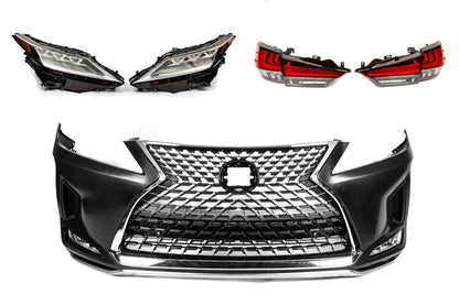 Restyling kit in 2021 (bumper, headlights, feet) for Lexus RX 2016-2022 - Reelken Auto